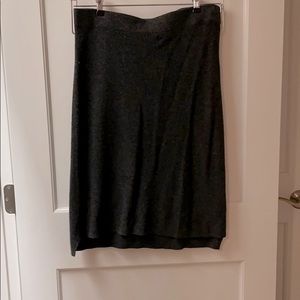 Madewell knit cozy gray skirt